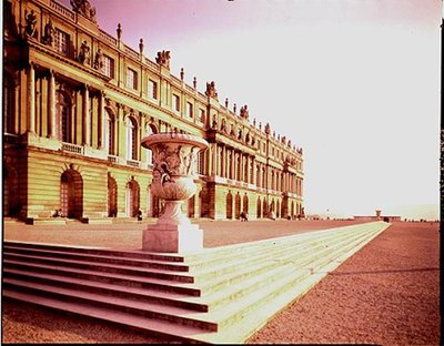 Vista della facciata del giardino da Louis Le Vau